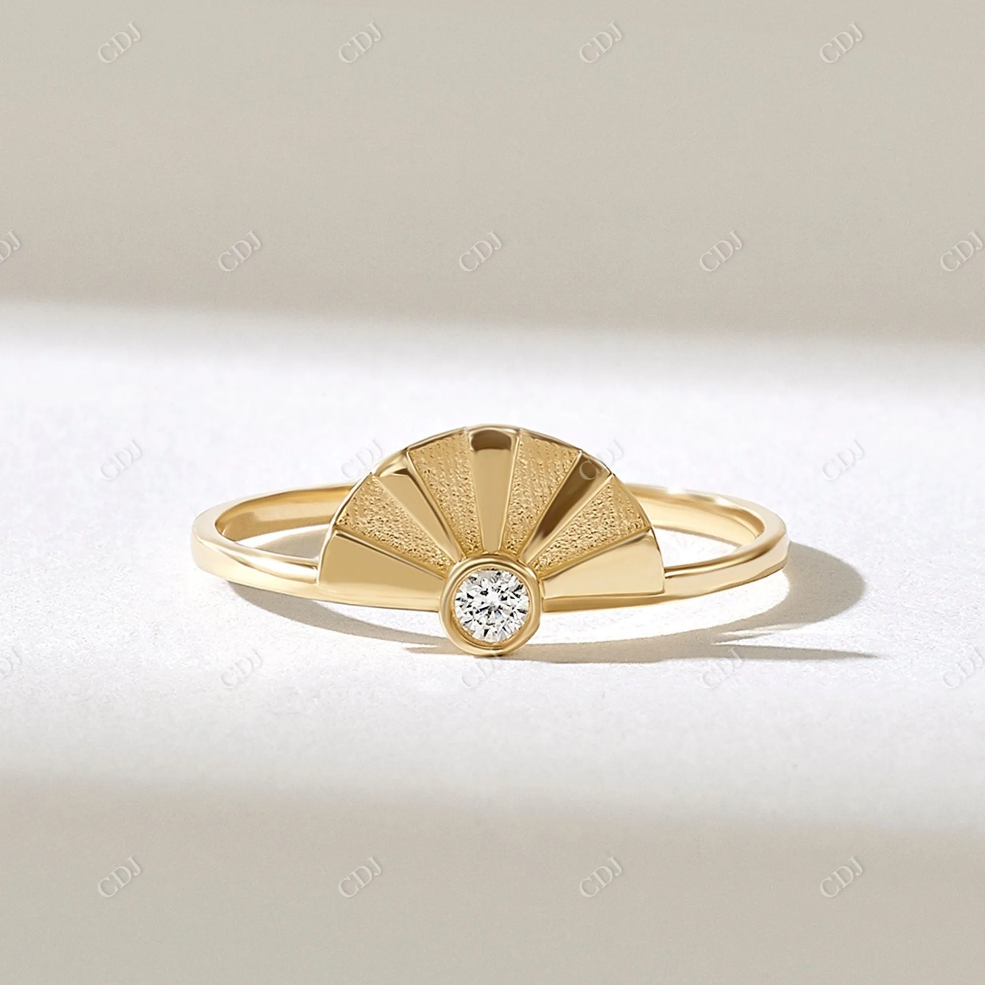 0.05CTW Round Lab Grown Diamond Sunshine Boho Ring