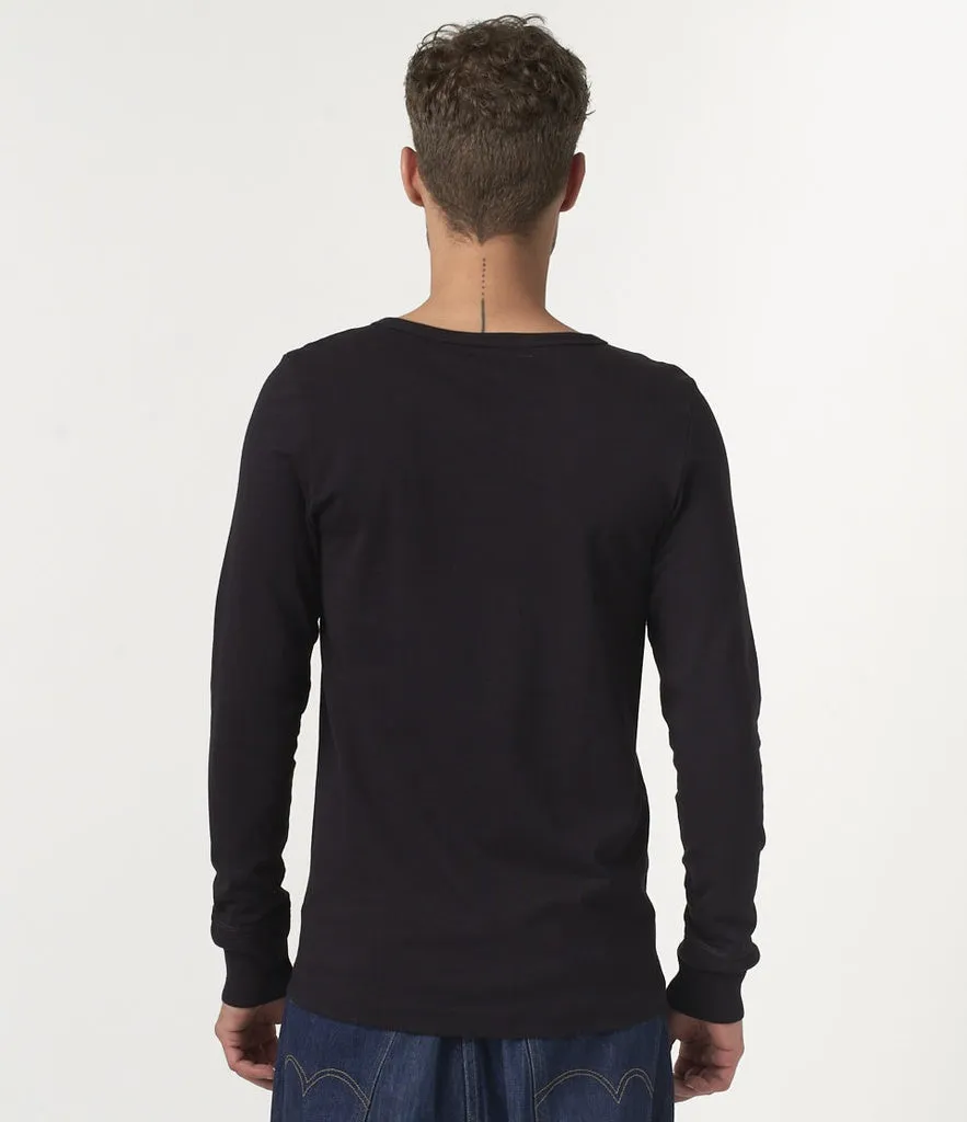 206 Loop Wheeled Henley | Black