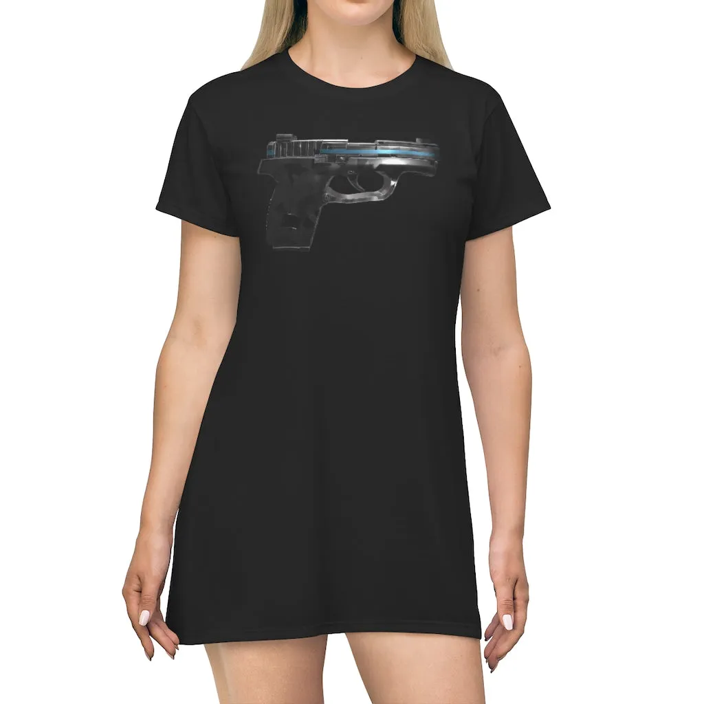 22 Calibur All Over Print T-Shirt Dress