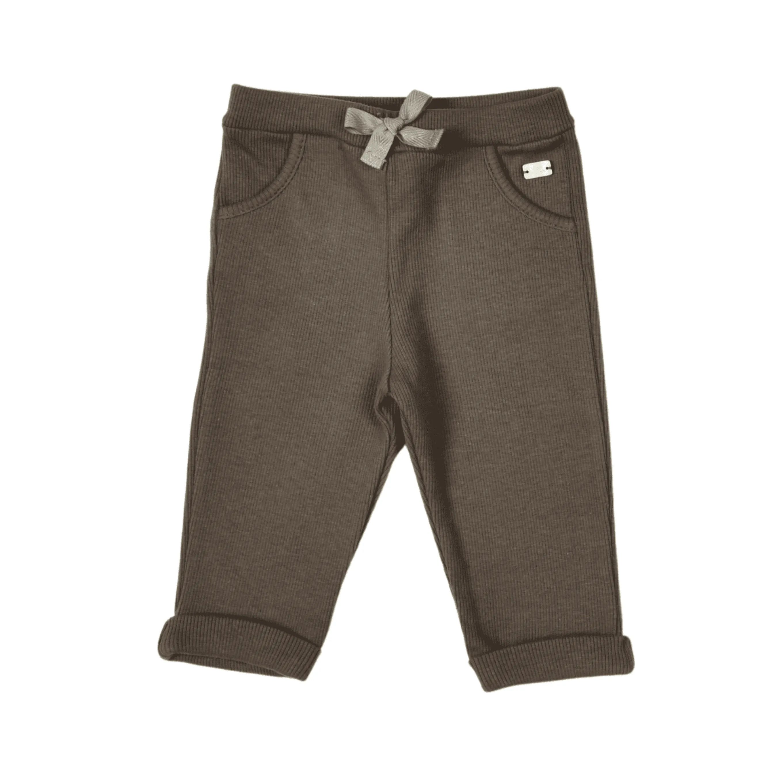 Angel | Boys Khaki Ribbed Cotton Leggings Set (2)