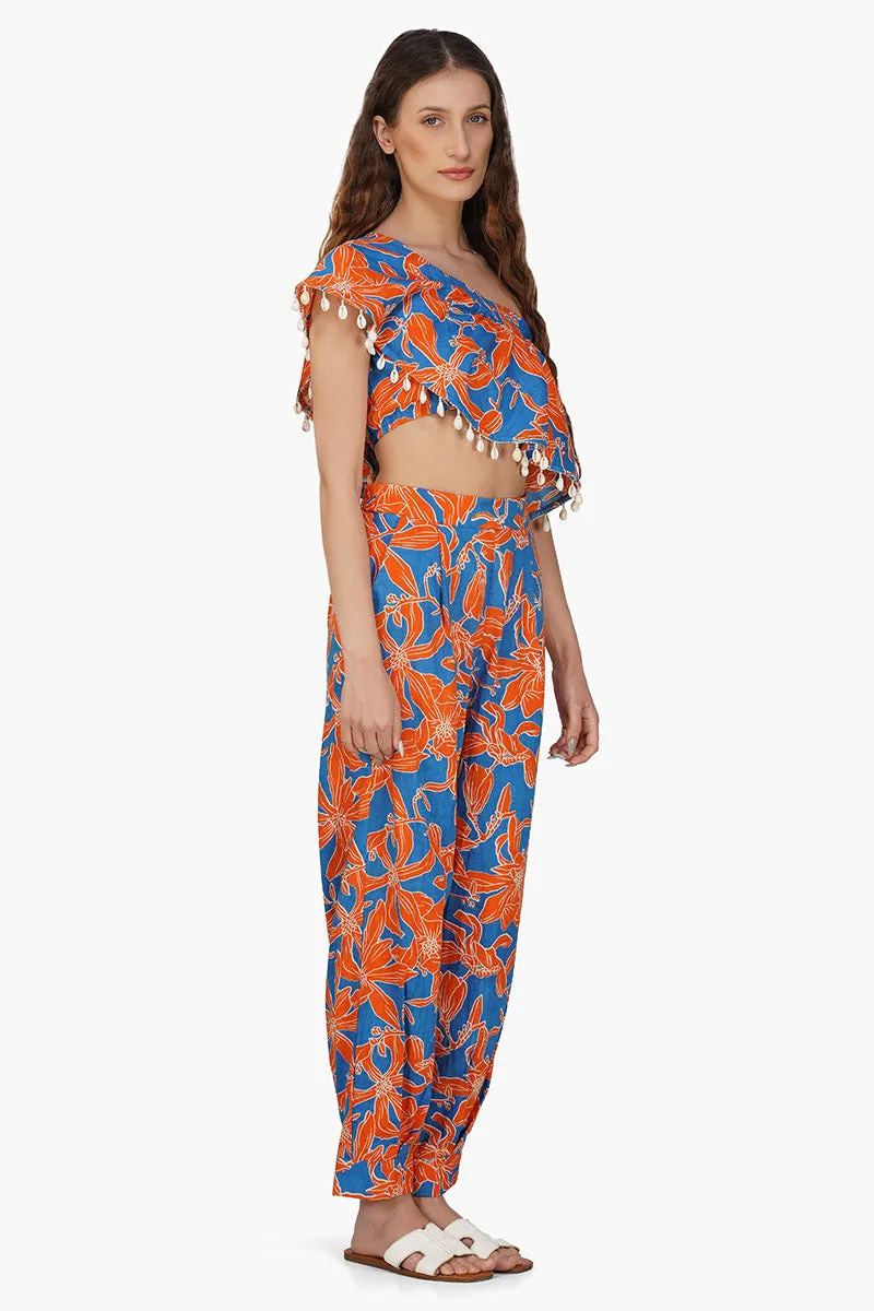 Apricot Beauty Printed Pant