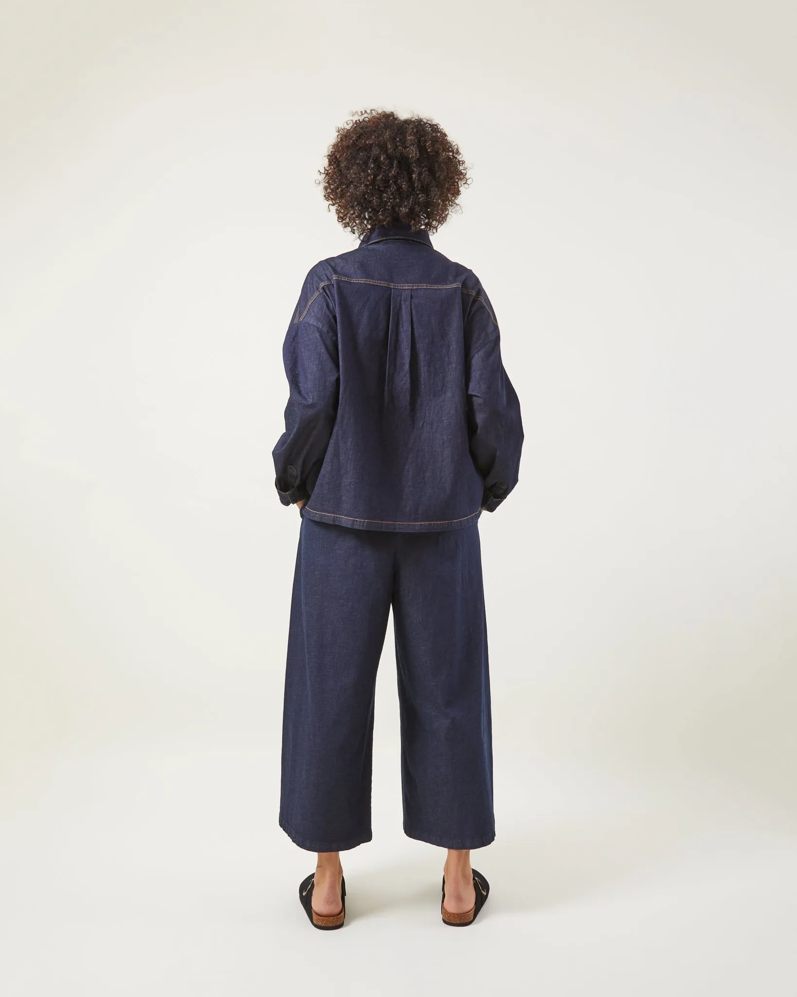 Armelle Trouser - Denim Chambray