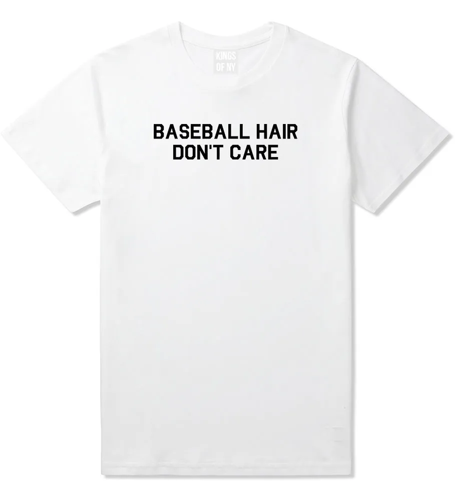 Baseball Hair Dont Care Mens T-Shirt