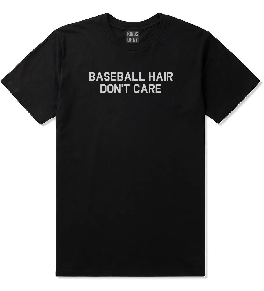 Baseball Hair Dont Care Mens T-Shirt