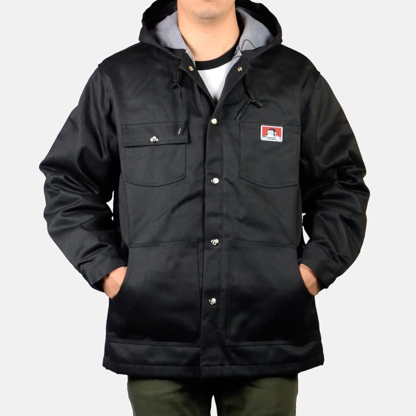 Ben Davis Hooded Front Snap Jacket