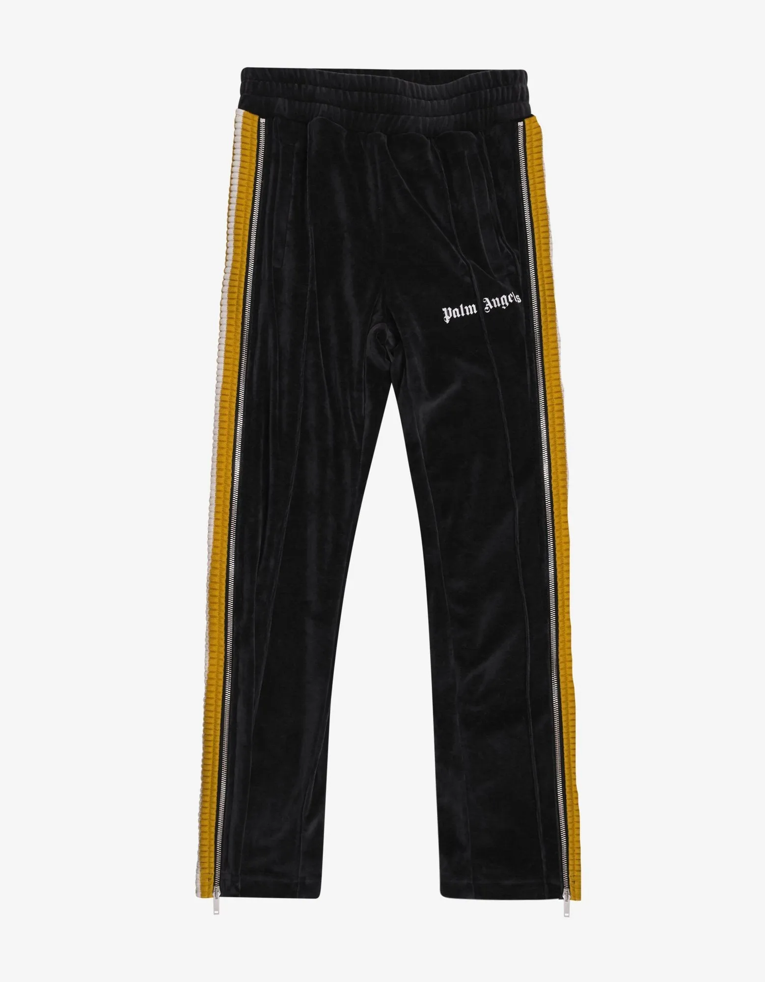 Black & Yellow Chenille Track Pants -