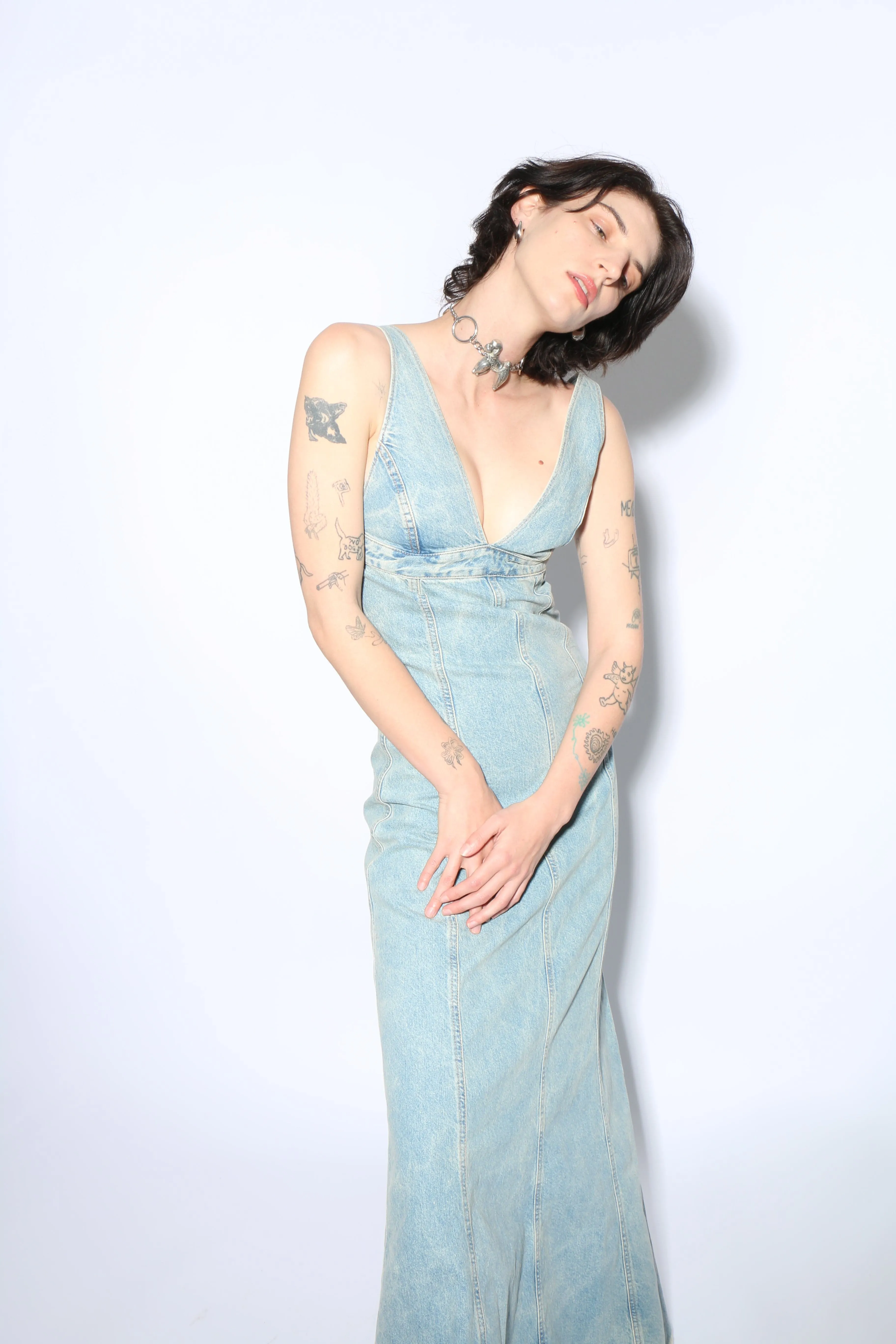 Bleach Blue Dolly Dress