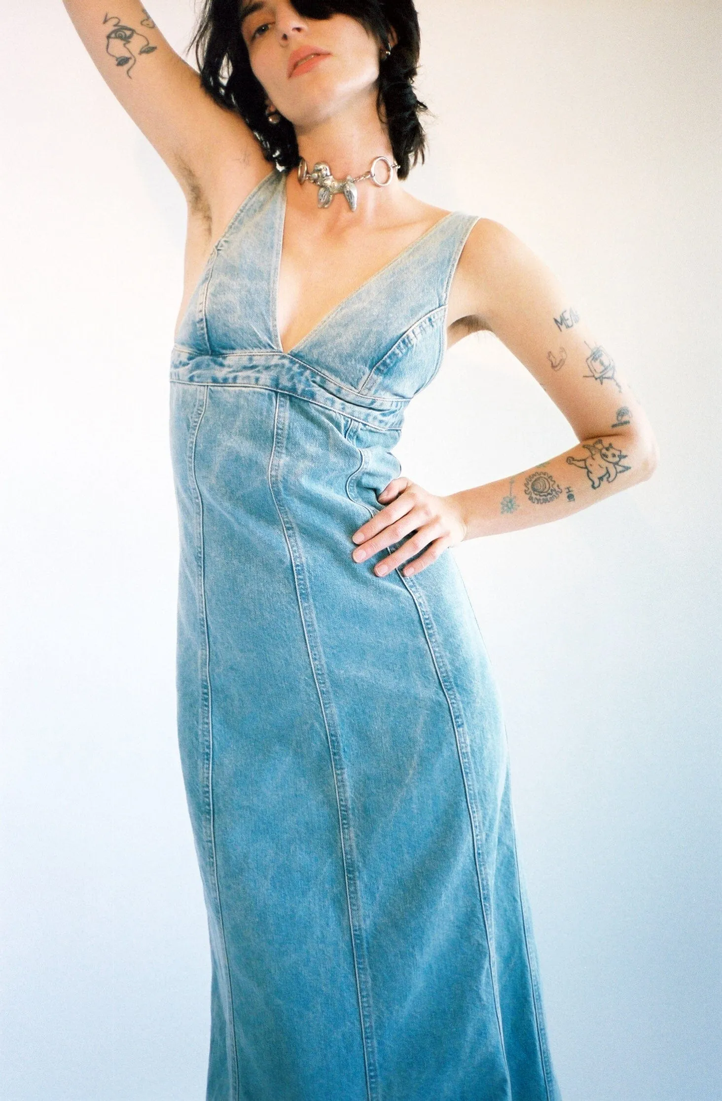 Bleach Blue Dolly Dress