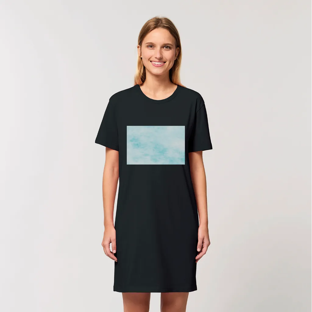 Blue Clouds Organic T-Shirt Dress