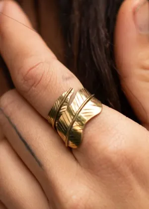 Bohemian Feather Ring - Wholesale