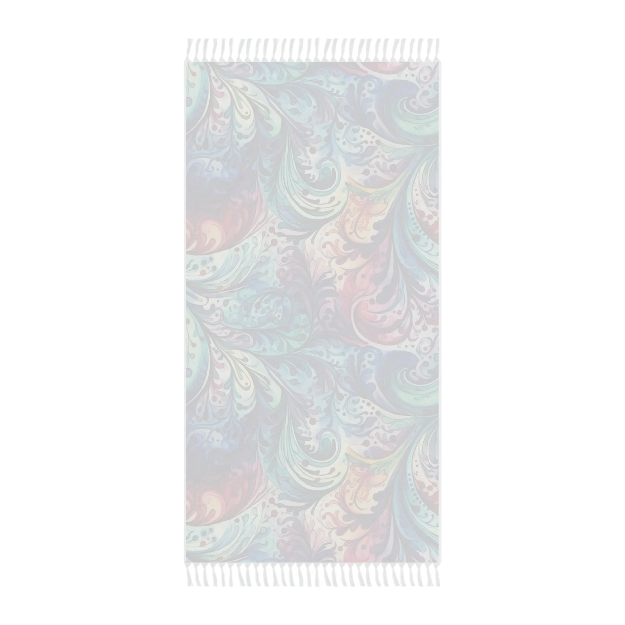 Boho Beach Towel, Paisley Design