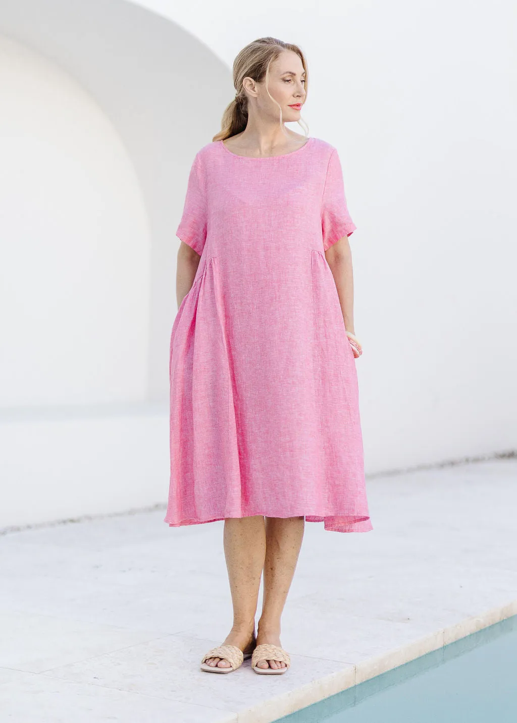 Briar Dress Bright Pink