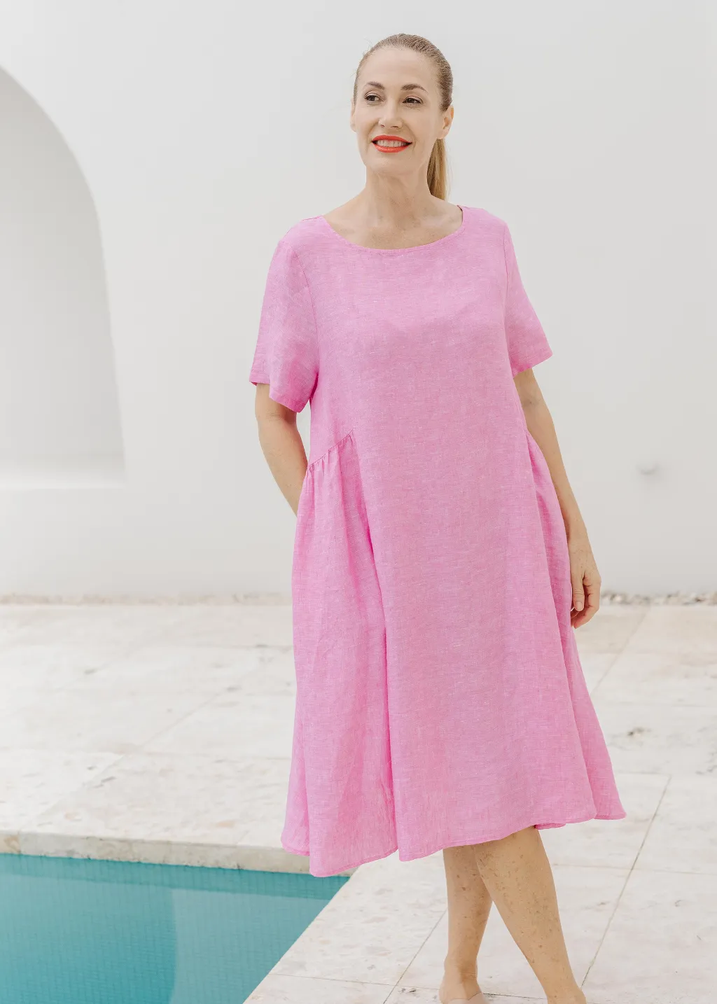 Briar Dress Bright Pink