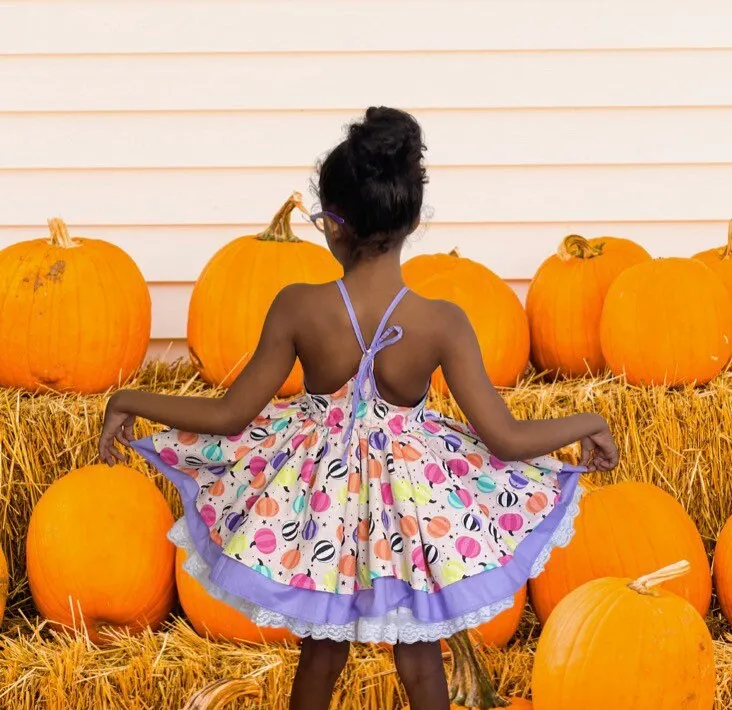 Bright Pumpkins Dress/Romper