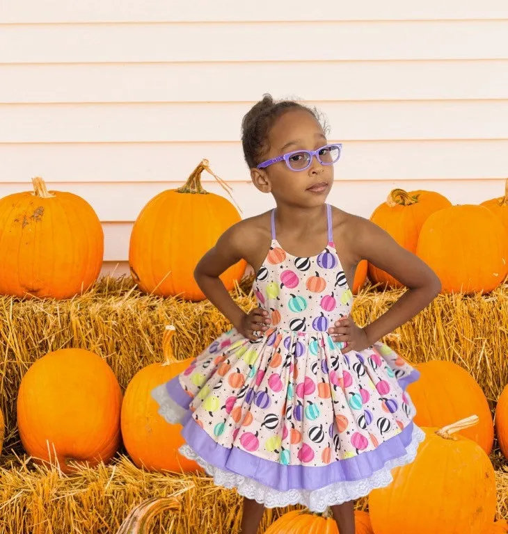 Bright Pumpkins Dress/Romper