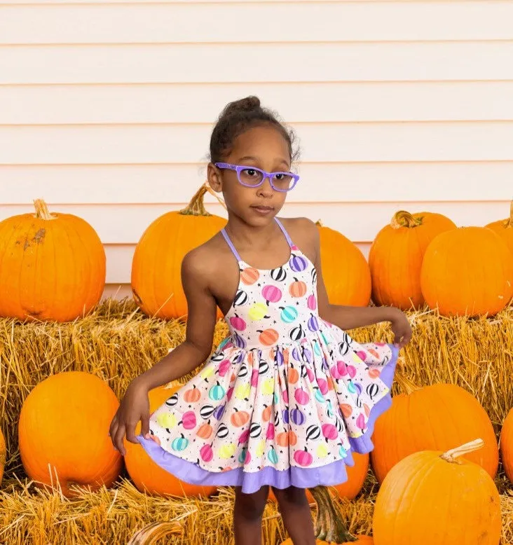 Bright Pumpkins Dress/Romper