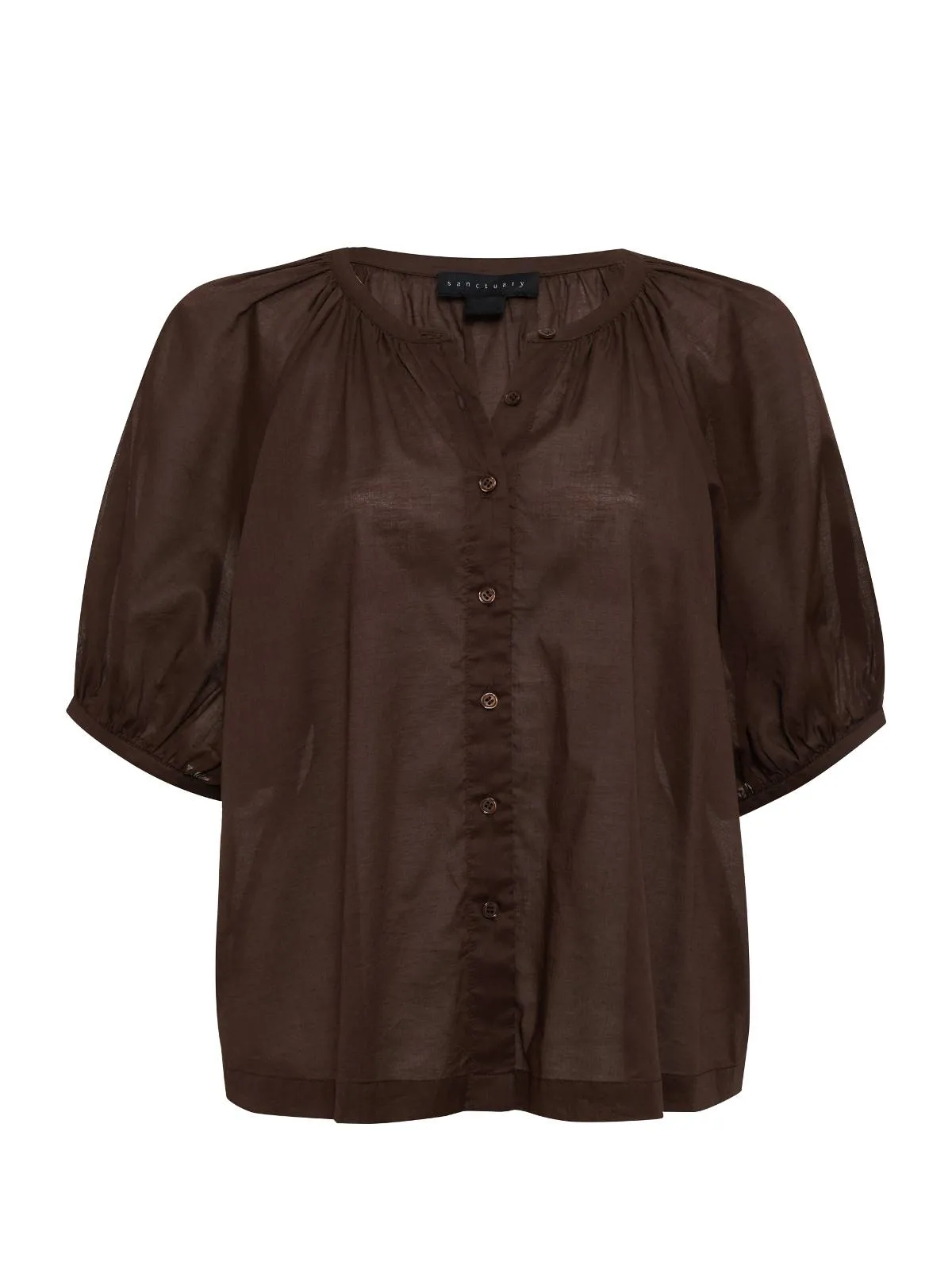 Bubble Sleeve Boho Blouse Mud Bath