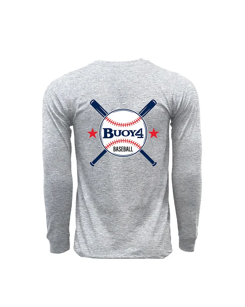 Buoy 4 Baseball Old School Long Sleeve Tee