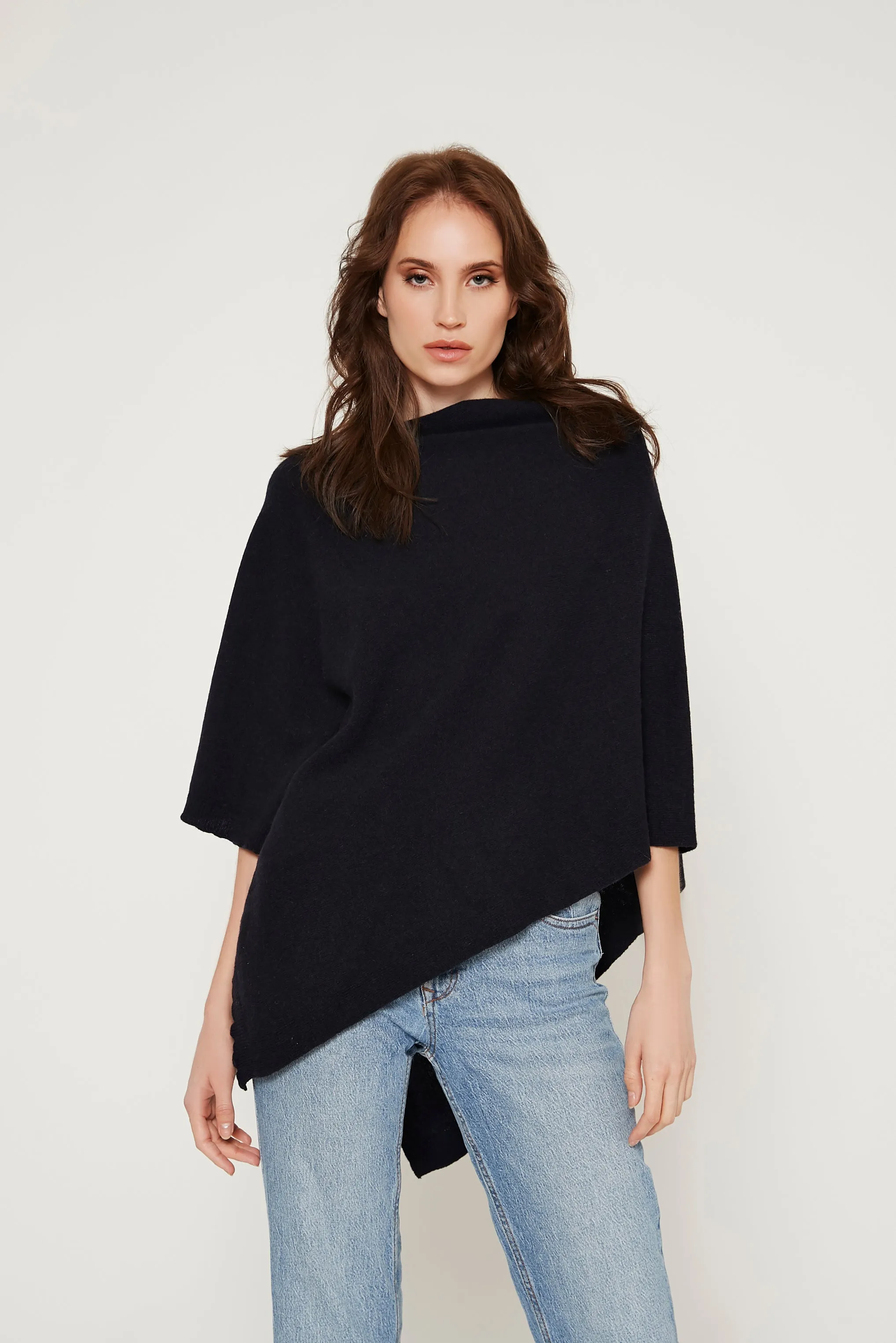 Cashmere Blend Poncho