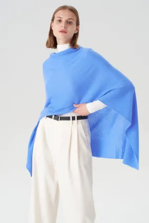 Cashmere Topper - Azure Blue