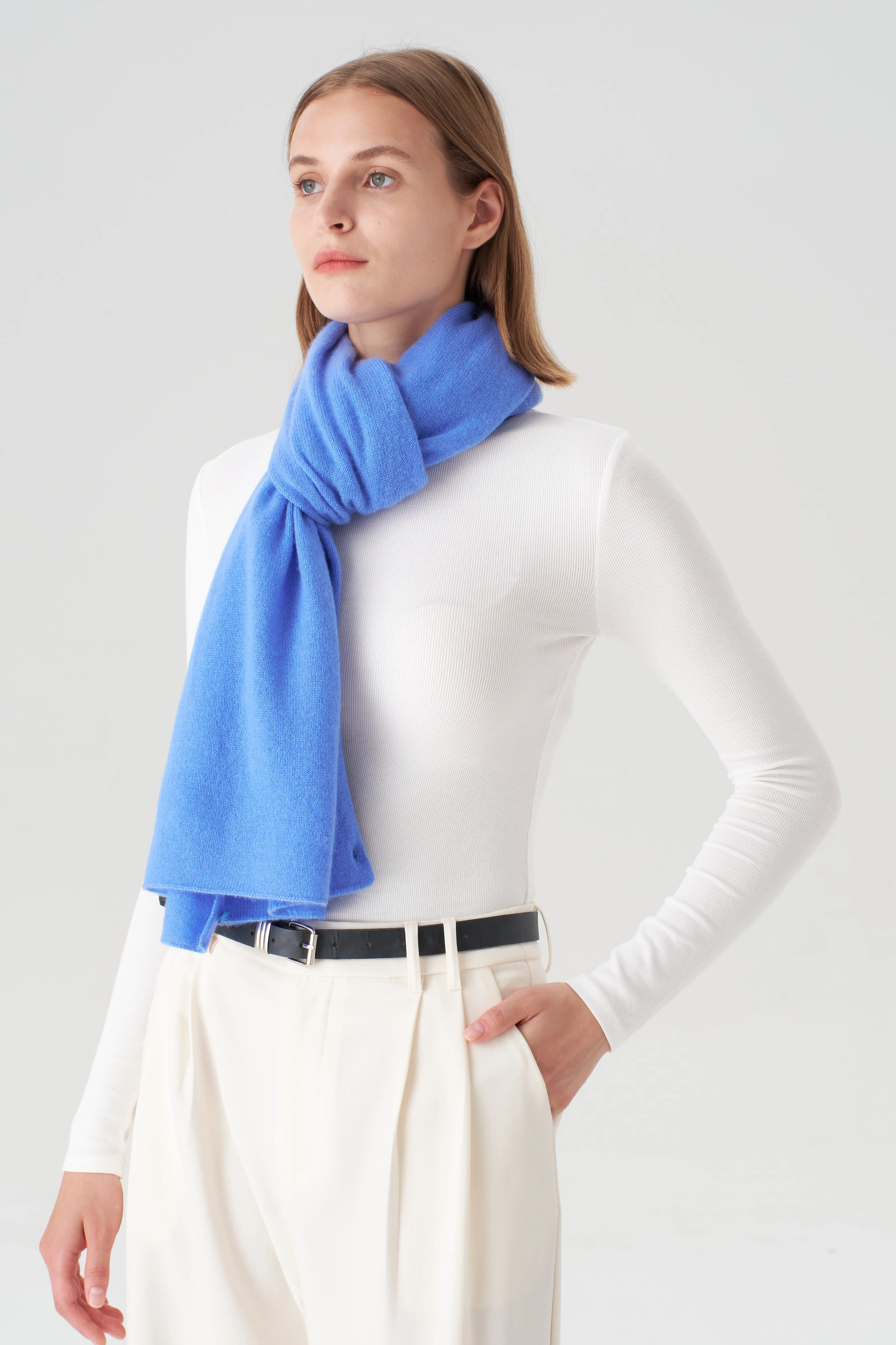 Cashmere Topper - Azure Blue