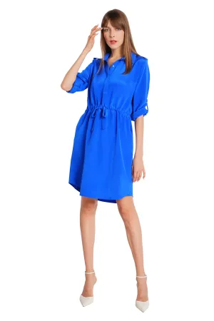 Charlie Silk Crepe Shirtdress