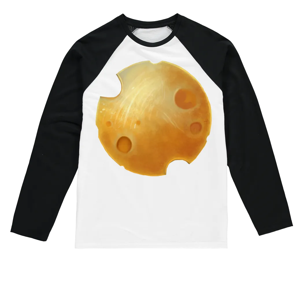 Cheese Sublimation Baseball Long Sleeve T-Shirt