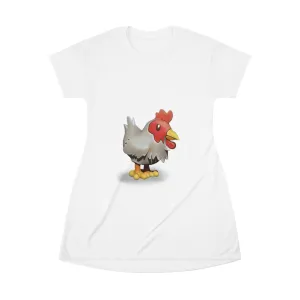 Chicken All Over Print T-Shirt Dress