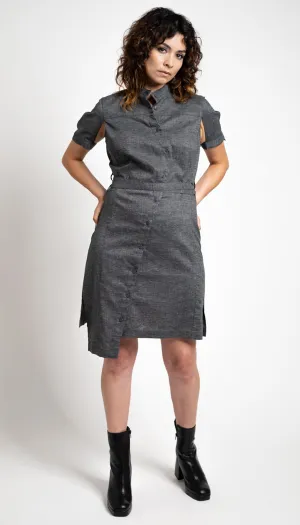 Classic Half Sleeve Shirtdress / Reissue /Charcoal Heather