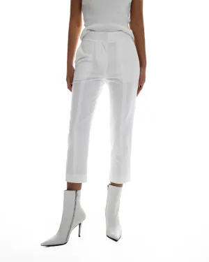 CLASSIC STITCHED DETAIL CAPRI TROUSERS