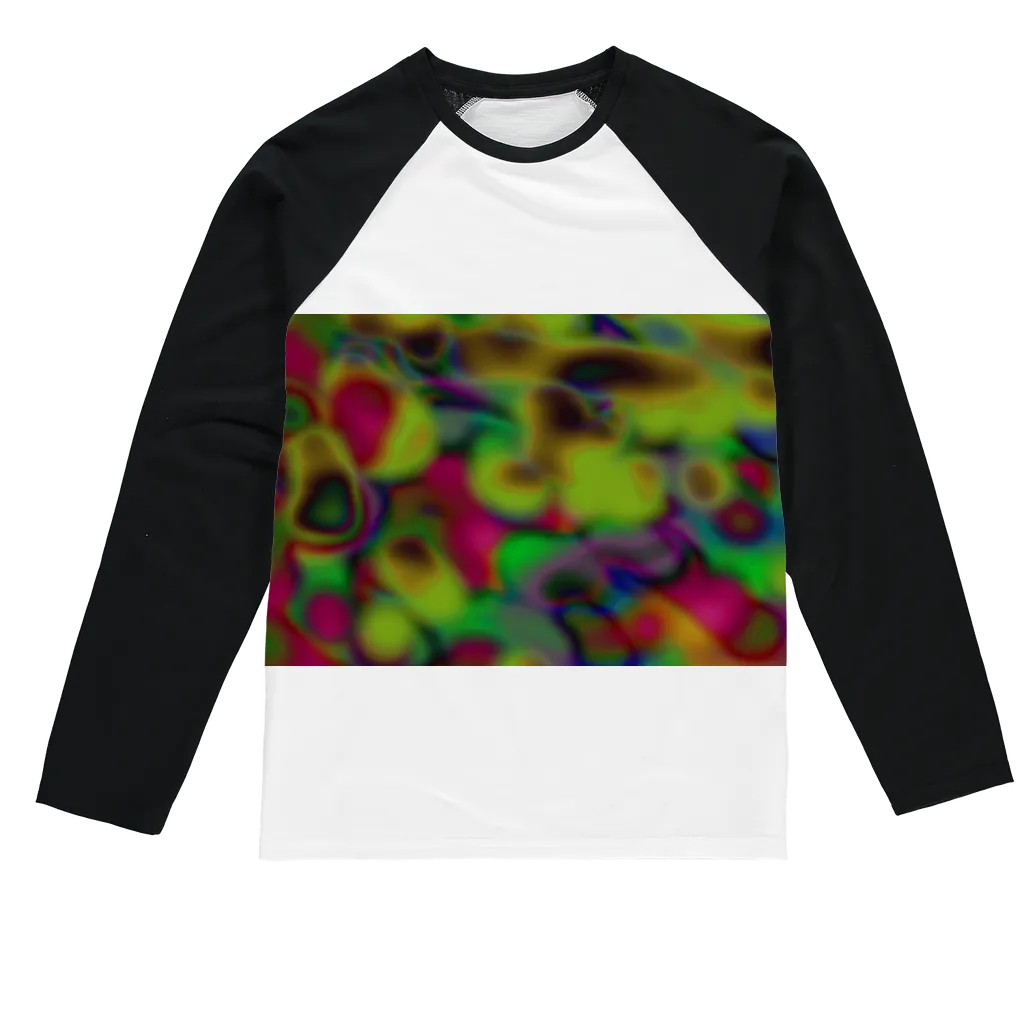 Cloud Concept Painting Sublimation Baseball Long Sleeve T-Shirt