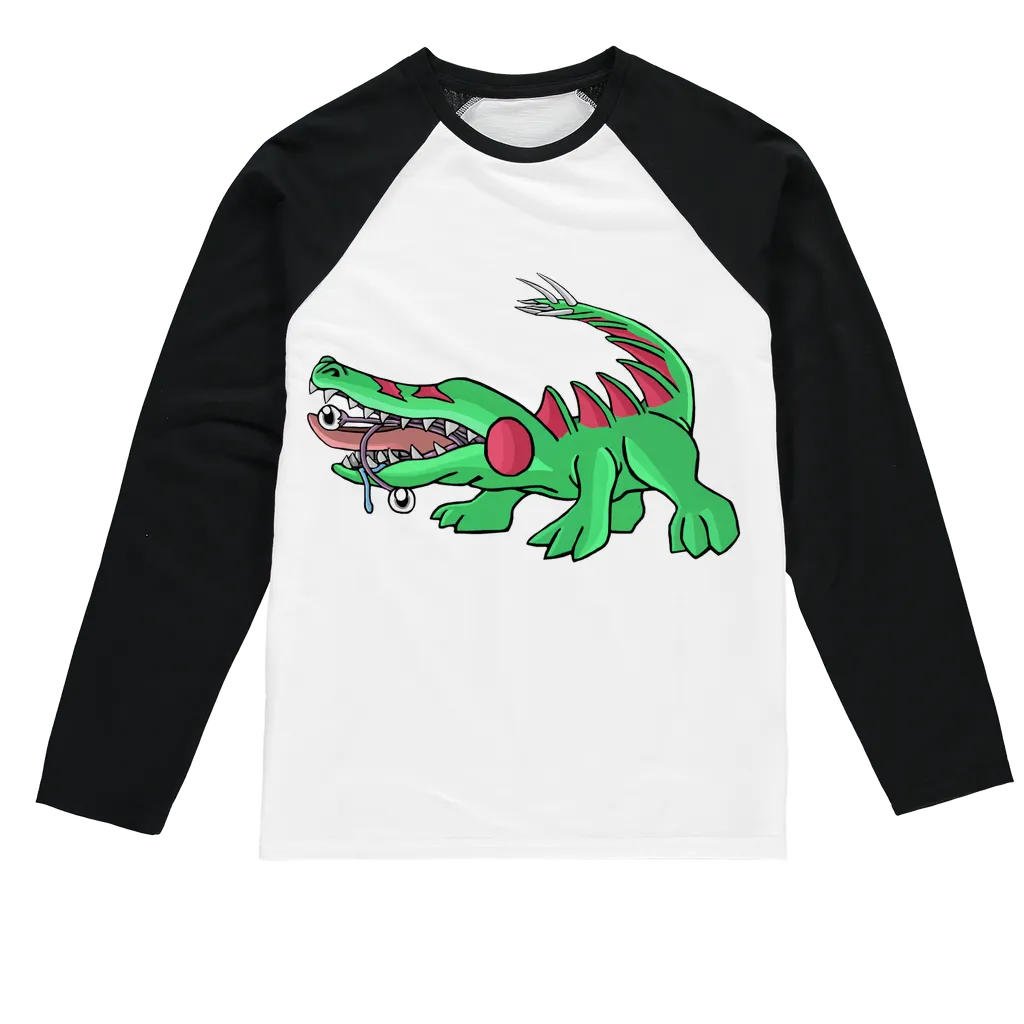 Crocodilas Sublimation Baseball Long Sleeve T-Shirt