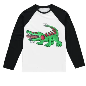 Crocodilas Sublimation Baseball Long Sleeve T-Shirt