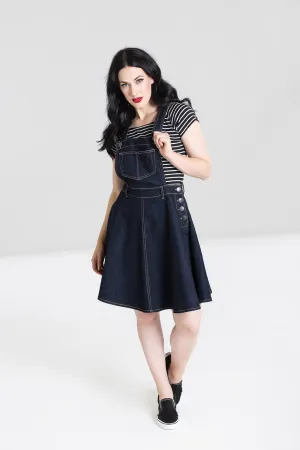 Dakota denim pinafore dress