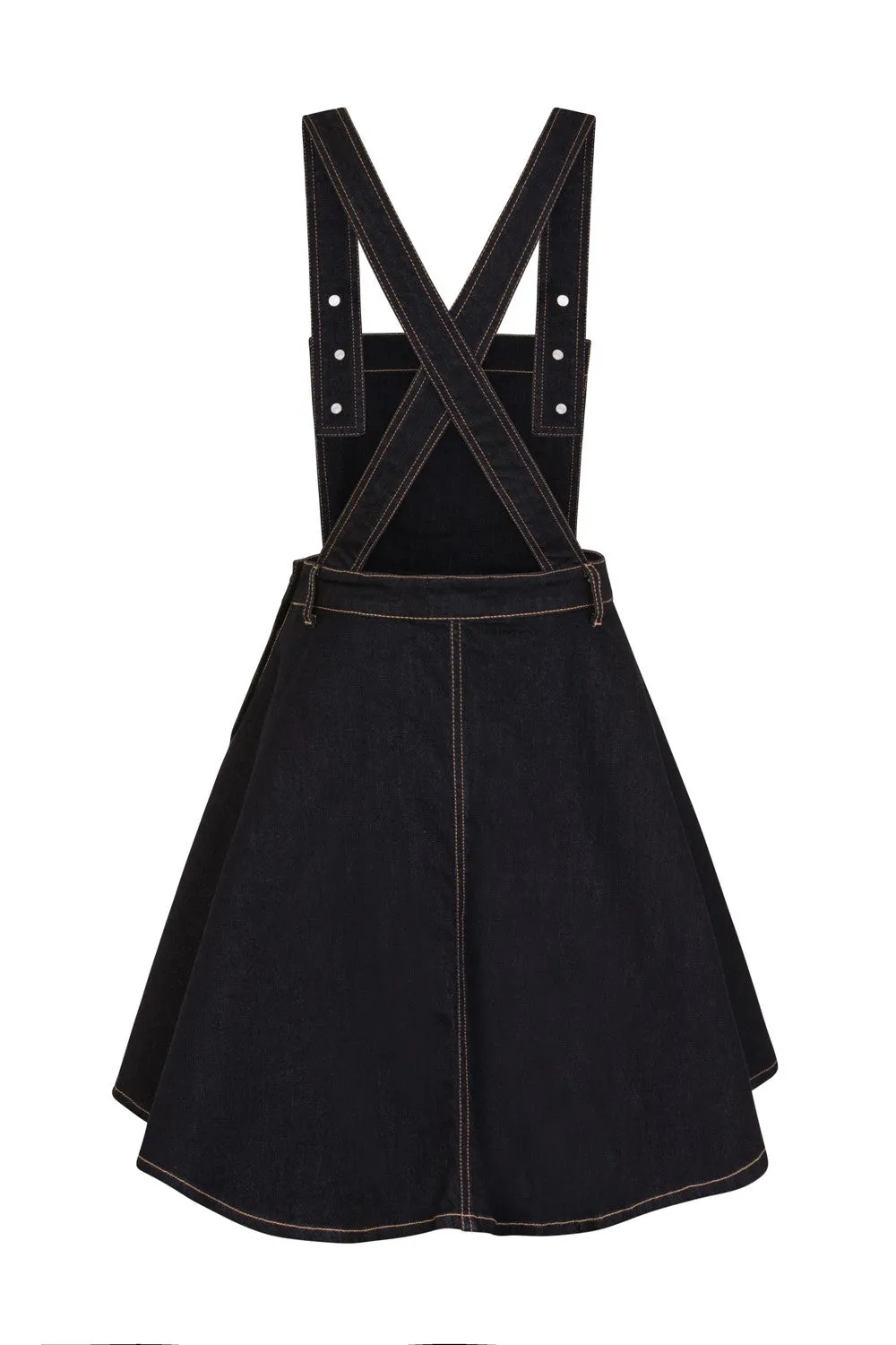 Dakota denim pinafore dress