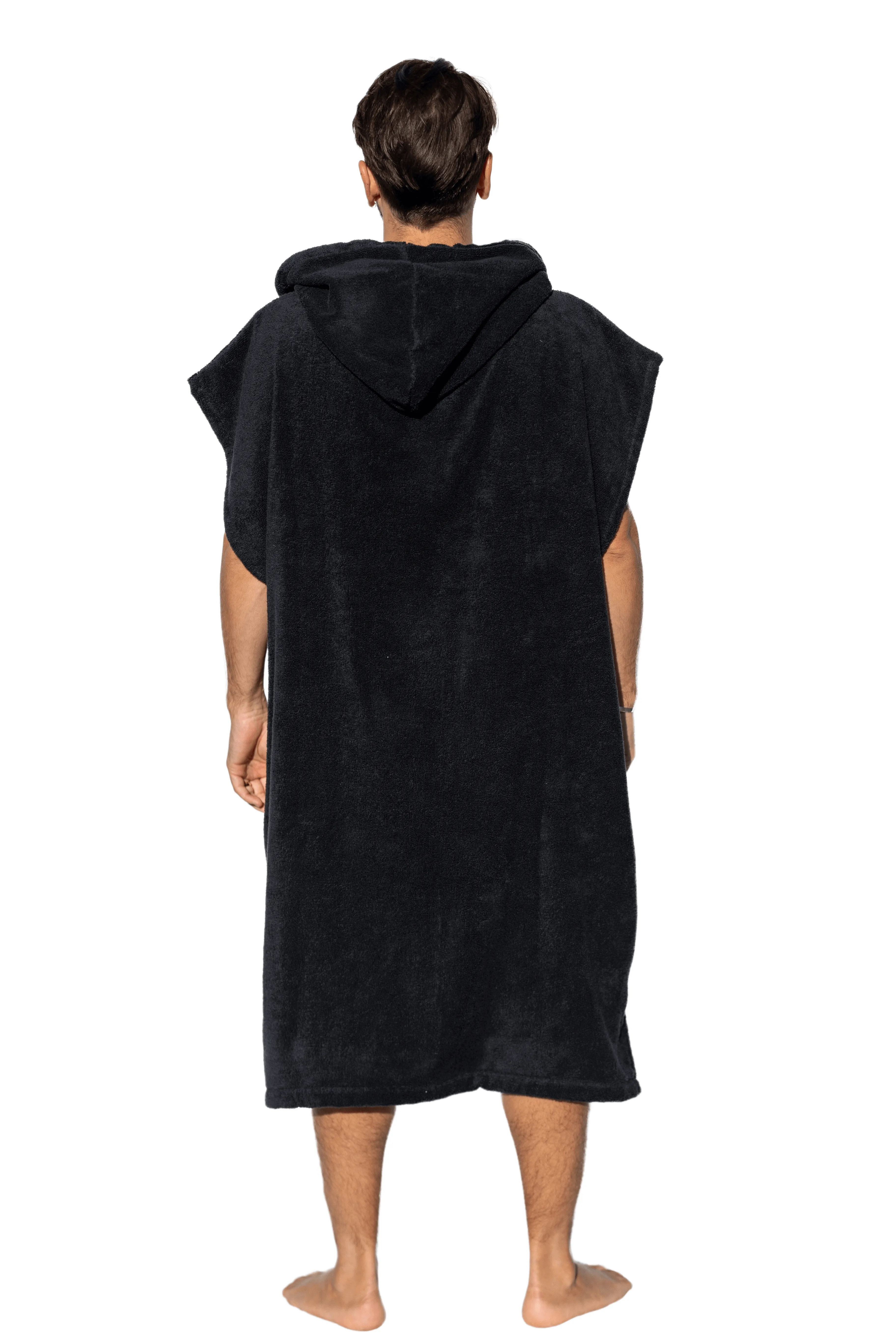 Dark Gray Surf Poncho - Large Size - Cotton - Sleeveless