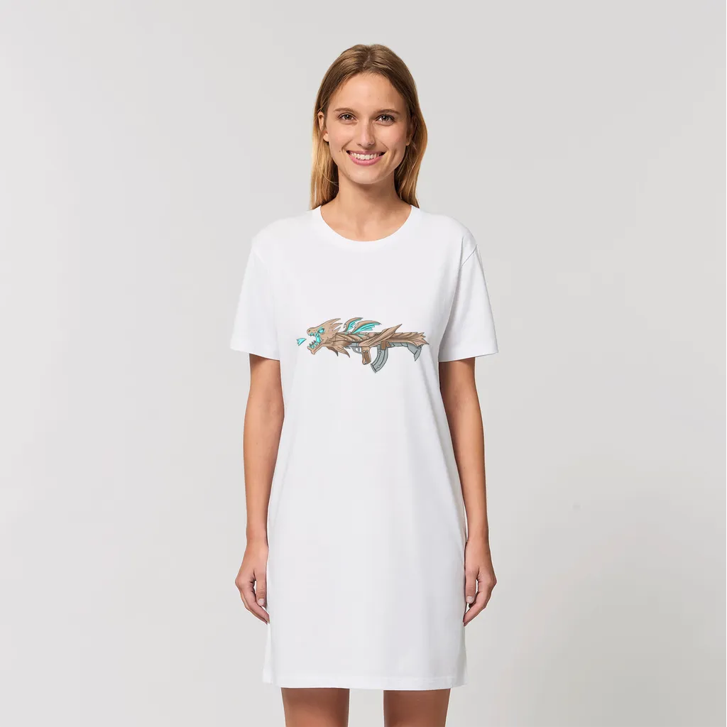 Dragon Gun Organic T-Shirt Dress