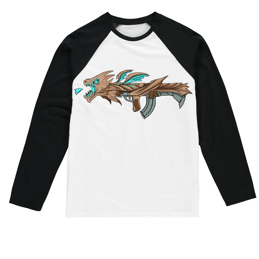 Dragon Gun Sublimation Baseball Long Sleeve T-Shirt