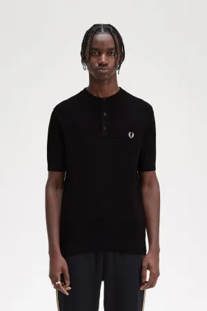 Fred Perry Waffle Stitch Henley Shirt