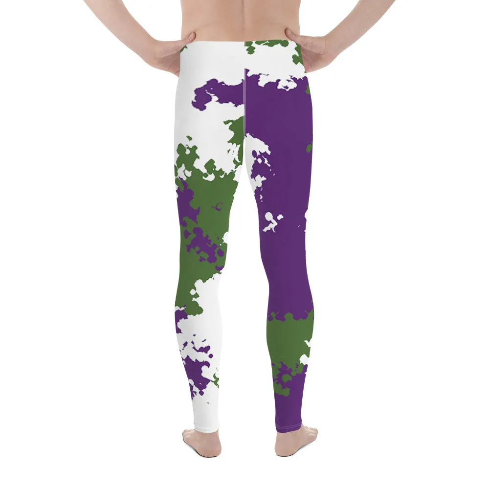 Genderqueer Pride Men's Leggings - Camo