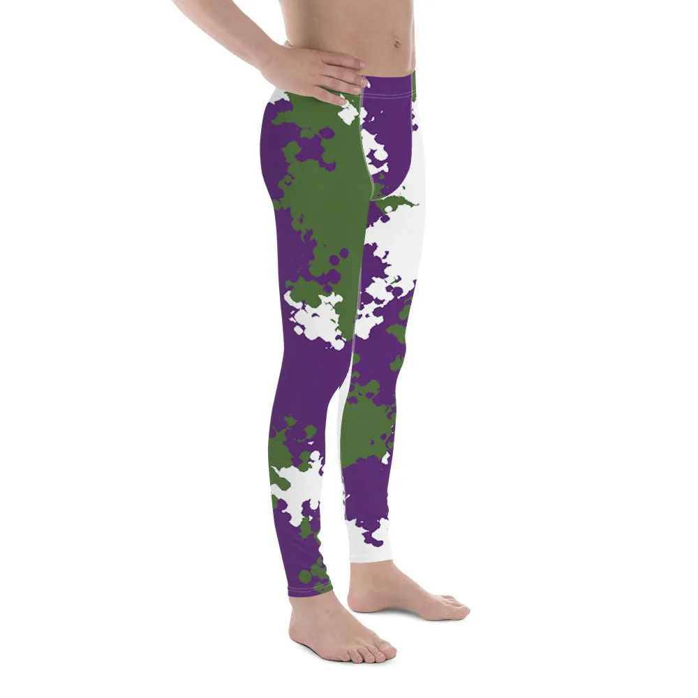 Genderqueer Pride Men's Leggings - Camo