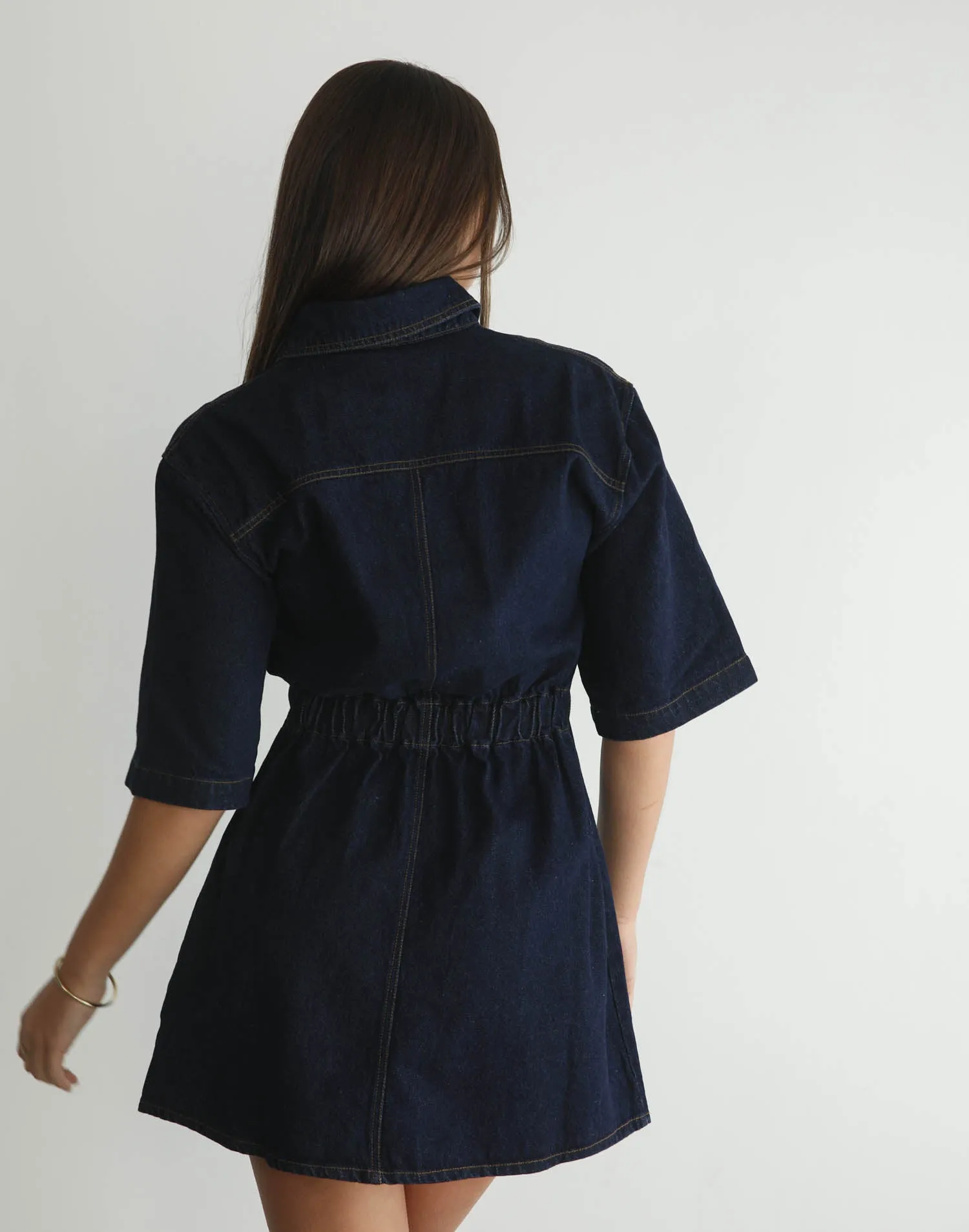 Hadid Mini Dress (Dark Denim)