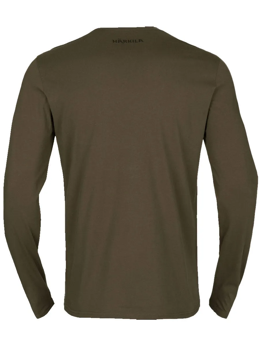 HARKILA Gorm Long Sleeve T-Shirt - Mens - Willow Green