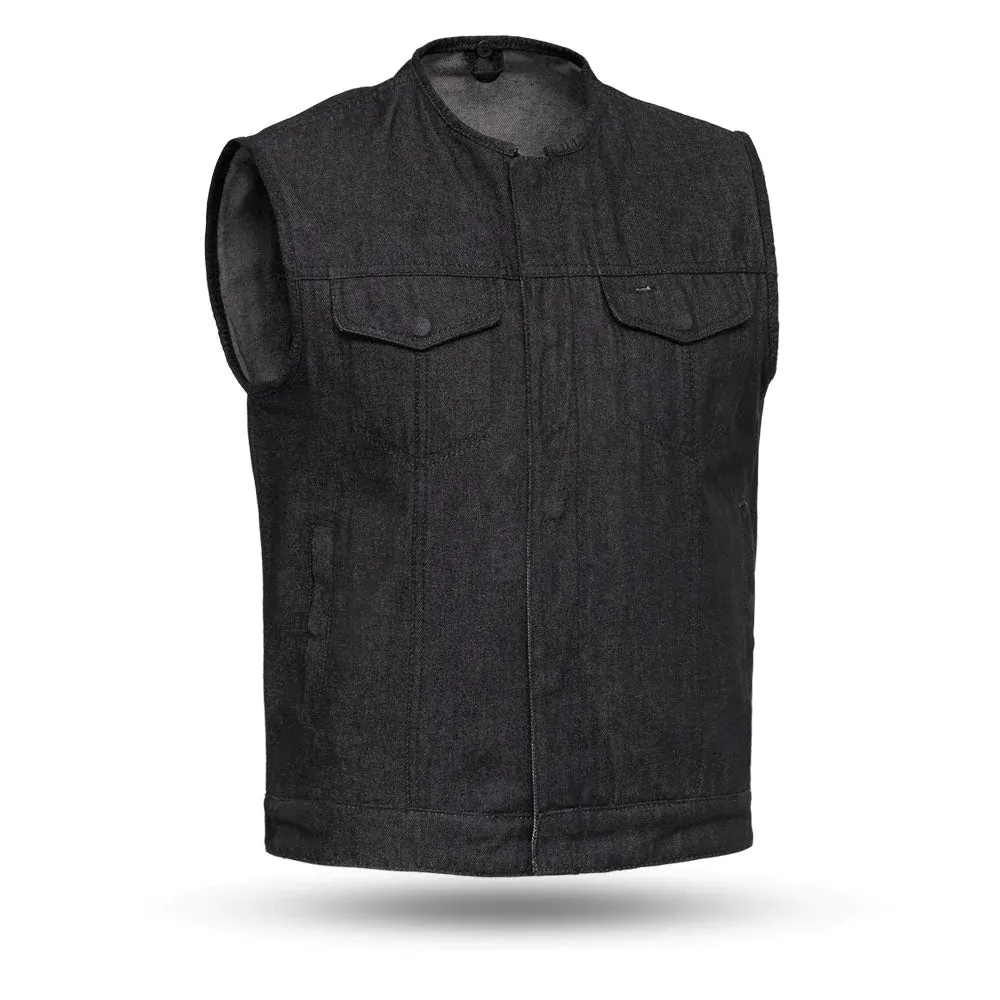 Haywood Men's Motorcycle Denim Vest