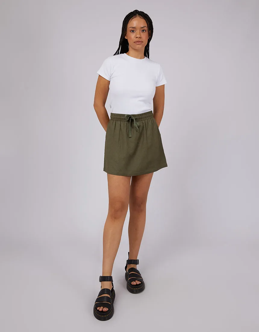 Henley Skirt Khaki