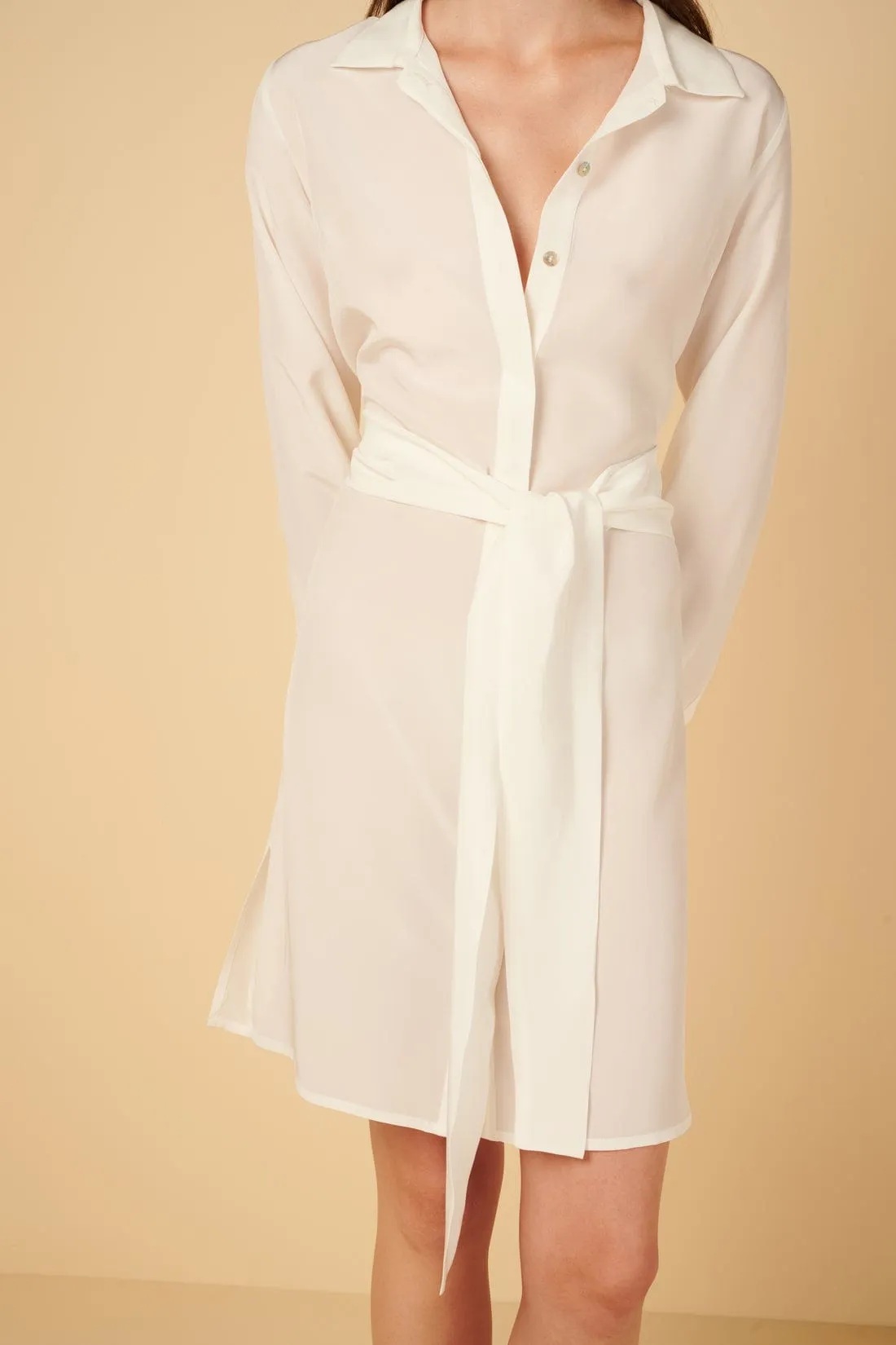 Heroine Tie Front Shirtdress