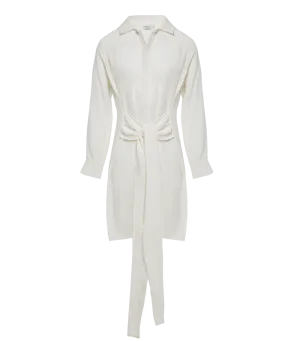 Heroine Tie Front Shirtdress