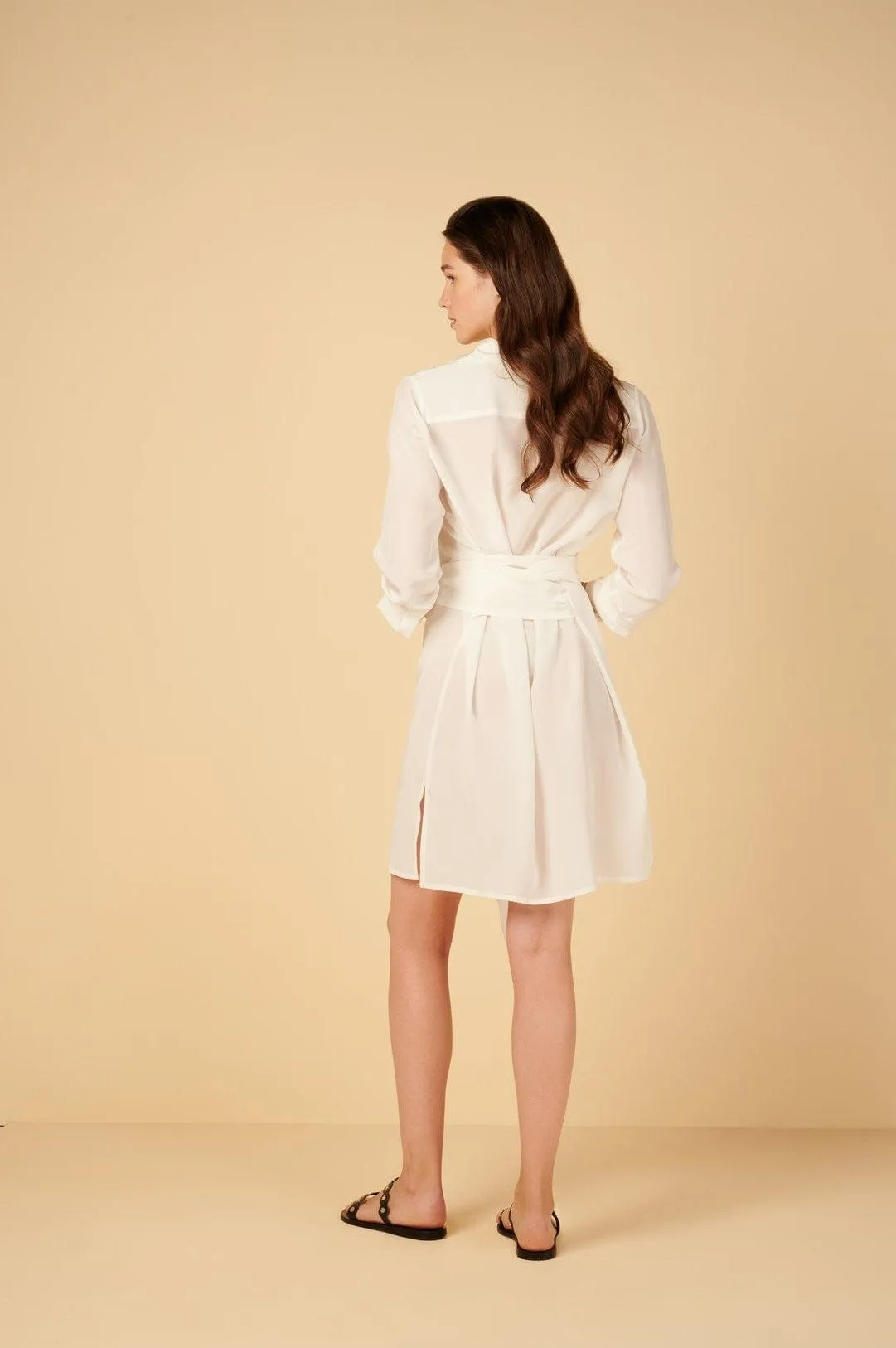 Heroine Tie Front Shirtdress