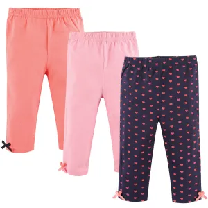 Hudson Baby Cotton Pants and Leggings, Hearts