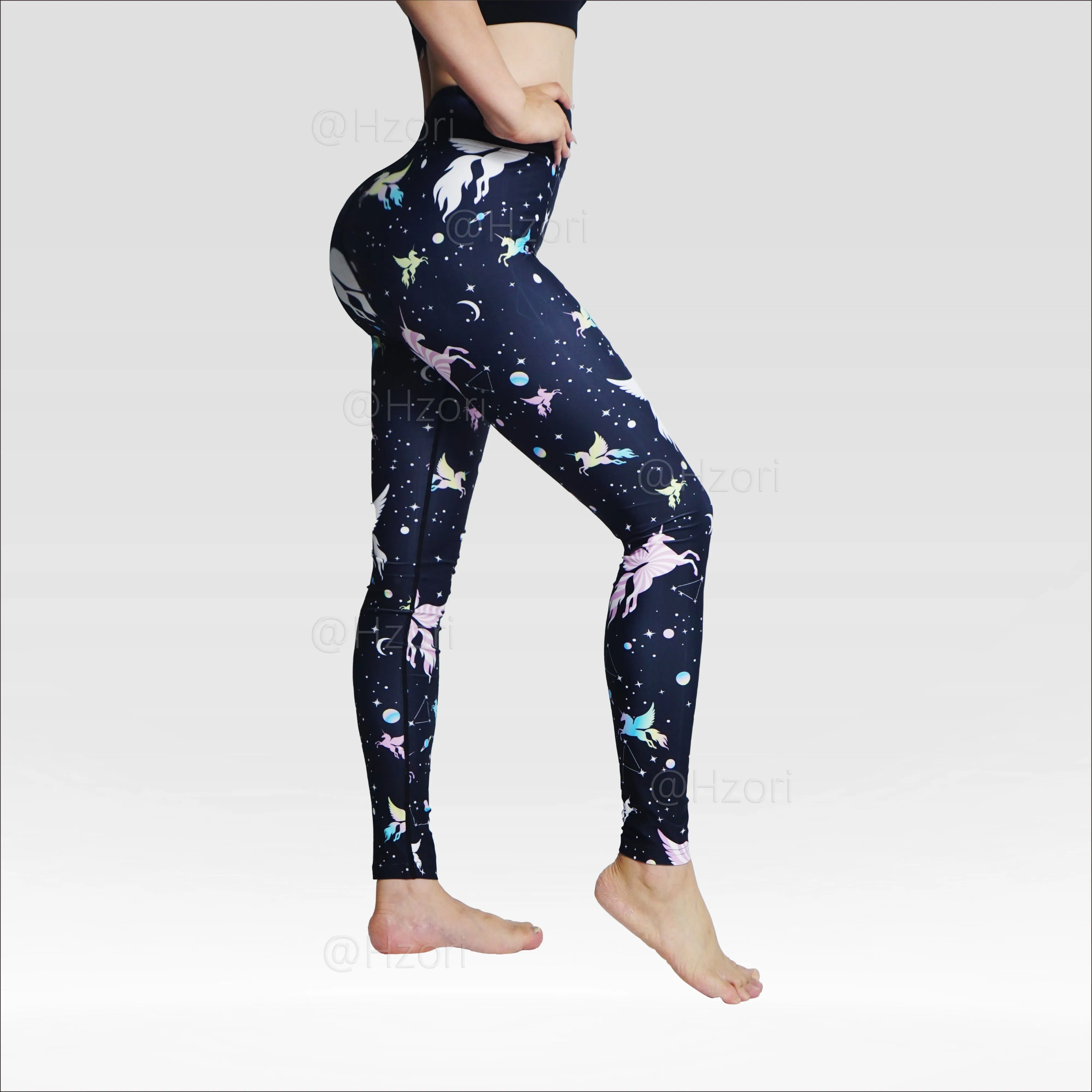 HZORI® |High Waist Printed Yoga Pants for Women, Tummy Control Running Sports Workout Yoga Leggings | Constellation Element Style